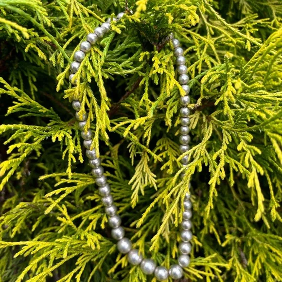 Tiffany & Co. Sterling Silver Graduated Bead Necklace - Picture 12 of 15